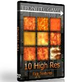 Texture - 10 High Res Fire Textures