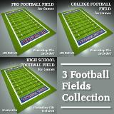 3D Model - Football Field Collection