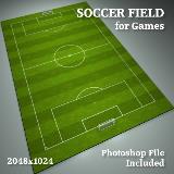 3D Model - Pro Soccer Field