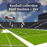3D Model - Football Collection Bowl Stadium 1 Tier