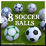 3D Model - 8 Soccer Balls