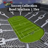 3D Model - Soccer Collection Bowl Stadium 1 Tier
