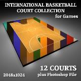 3D Model - International Basketball Court