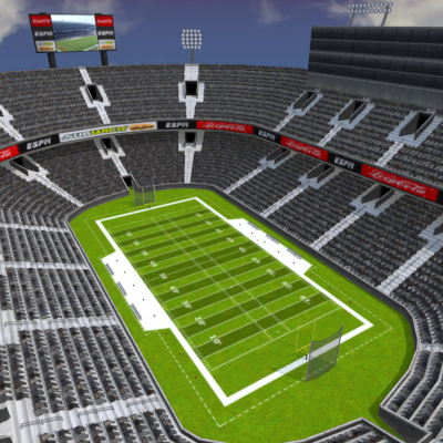 Tronitec Game Studios - Football Collection Bowl Stadium 2 Tier - 3d ...